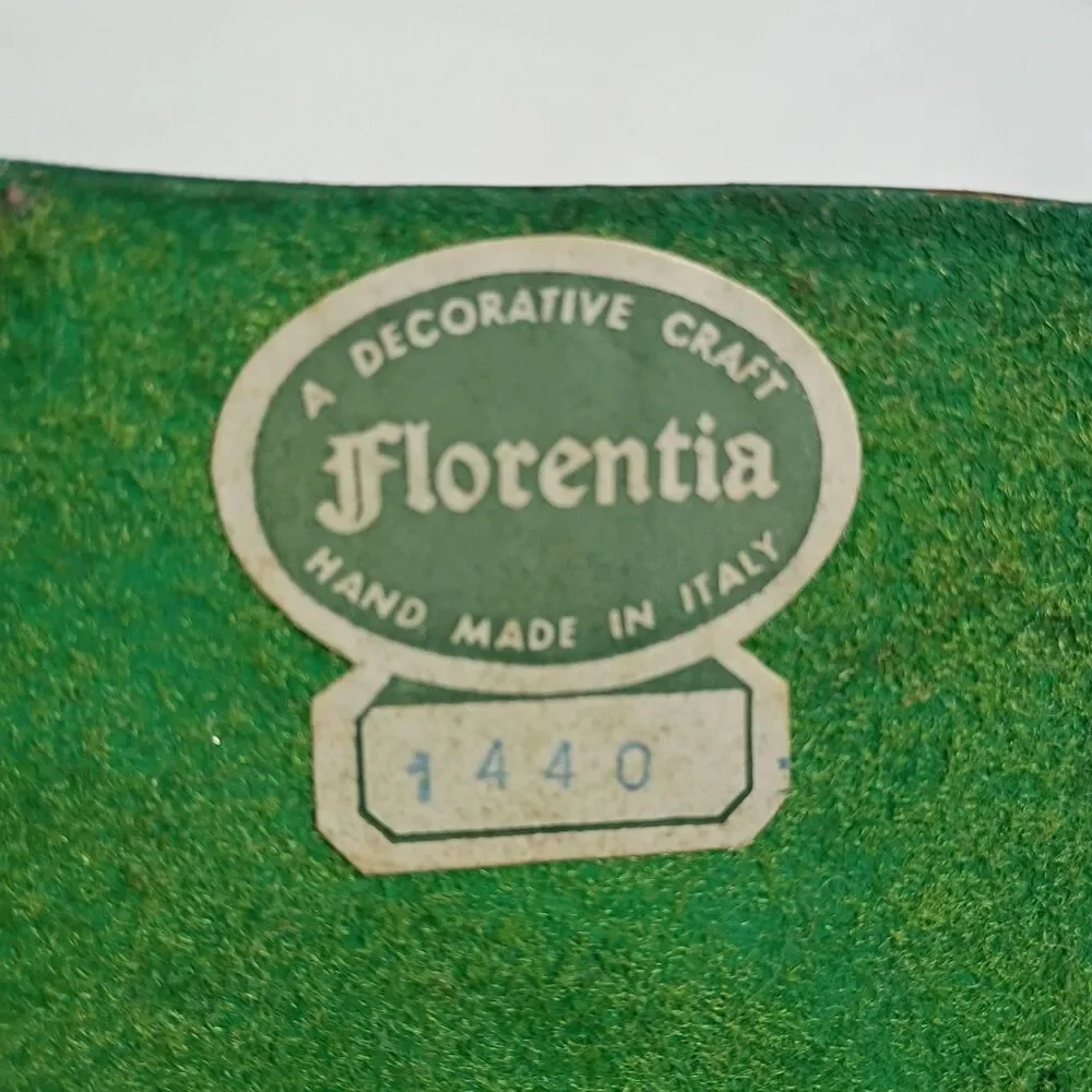 ITALIAN FLORENTINE Wooded Tray Gold Guilded 9